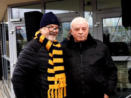 Godlarje je pozdravil in jim izrekel dobrodošlico župan Občine Cerklje na Gorenjskem Franc Čebulj 